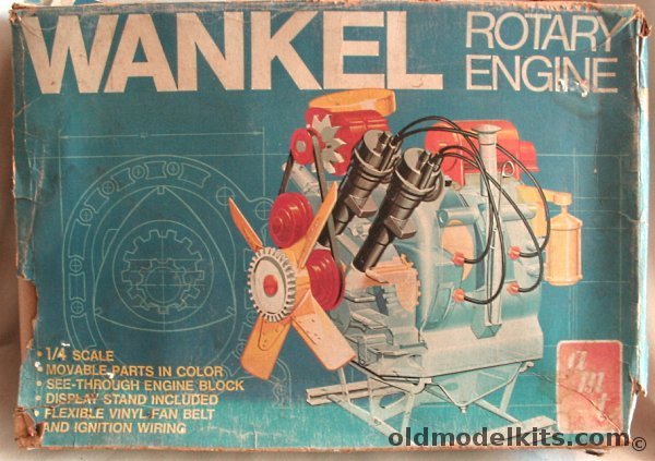 AMT 1/4 Visible Wankel Rotary Engine plastic model kit